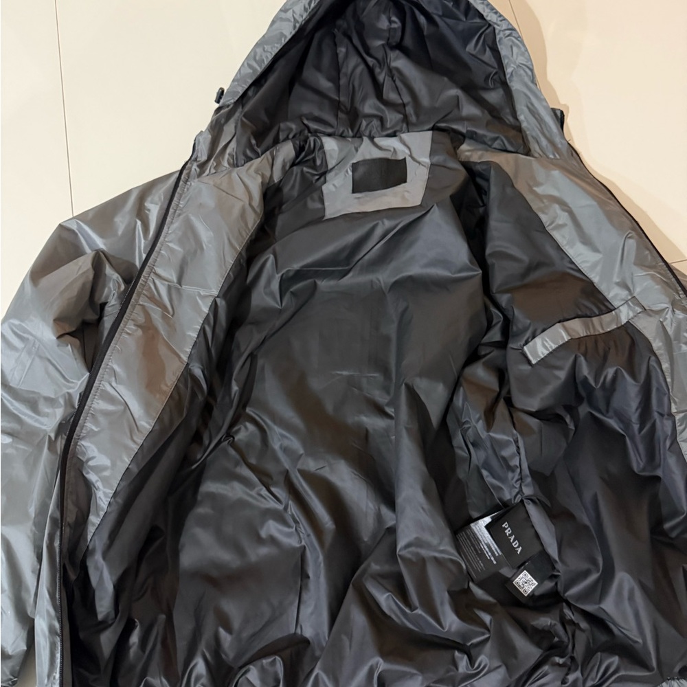 Prada jacket Men's Gray Hooded large slim or medium big - Picture 7 of 13
